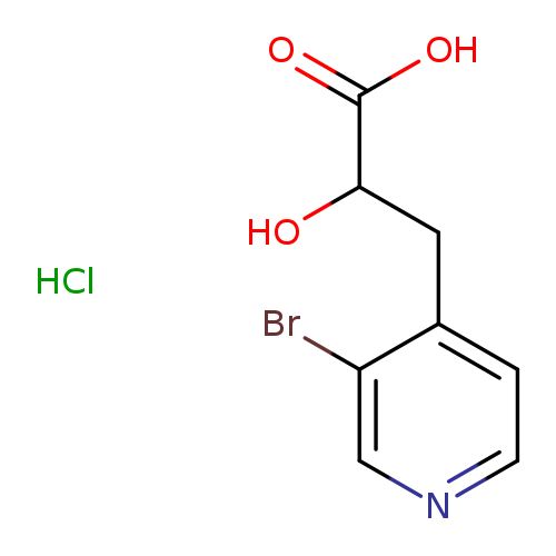3-(3-bromopyridin-4-yl)-2-hydroxypropanoic acid hydrochloride