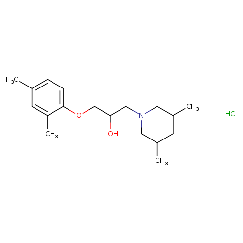 1-(2,4-DIMETHYLPHENOXY)-3-(3,5-DIMETHYLPIPERIDIN-1-YL)PROPAN-2-OL HYDROCH+