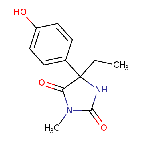 2,4-Imidazolidinedione, 5-ethyl-5-(4-hydroxyphenyl)-3-methyl-