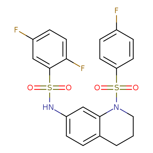 2,5-difluoro-N-[1-(4-fluorobenzenesulfonyl)-1,2,3,4-tetrahydroquinolin-7-yl]benzene-1-sulfonamide