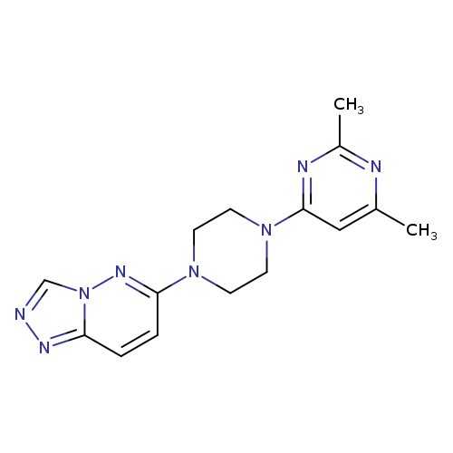 2,4-dimethyl-6-(4-{[1,2,4]triazolo[4,3-b]pyridazin-6-yl}piperazin-1-yl)pyrimidine