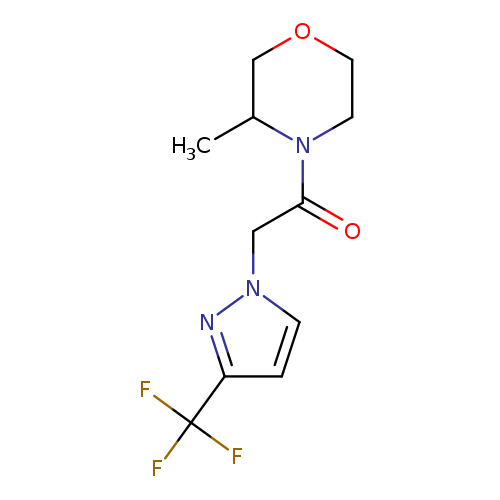 1-(3-methylmorpholin-4-yl)-2-[3-(trifluoromethyl)-1H-pyrazol-1-yl]ethan-1-one