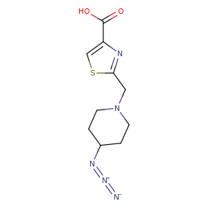 2-[(4-azidopiperidin-1-yl)methyl]-1,3-thiazole-4-carboxylic acid