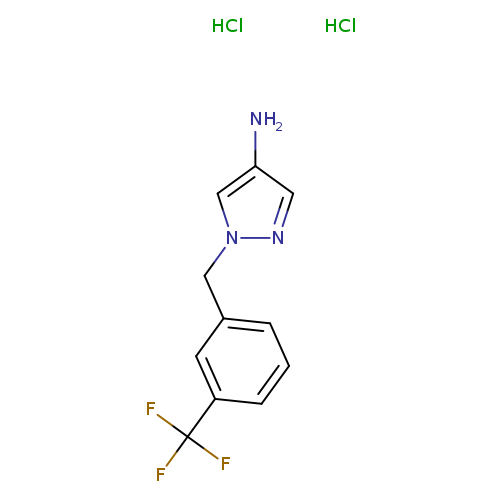 1-[3-(trifluoromethyl)benzyl]-1H-pyrazol-4-amine dihydrochloride