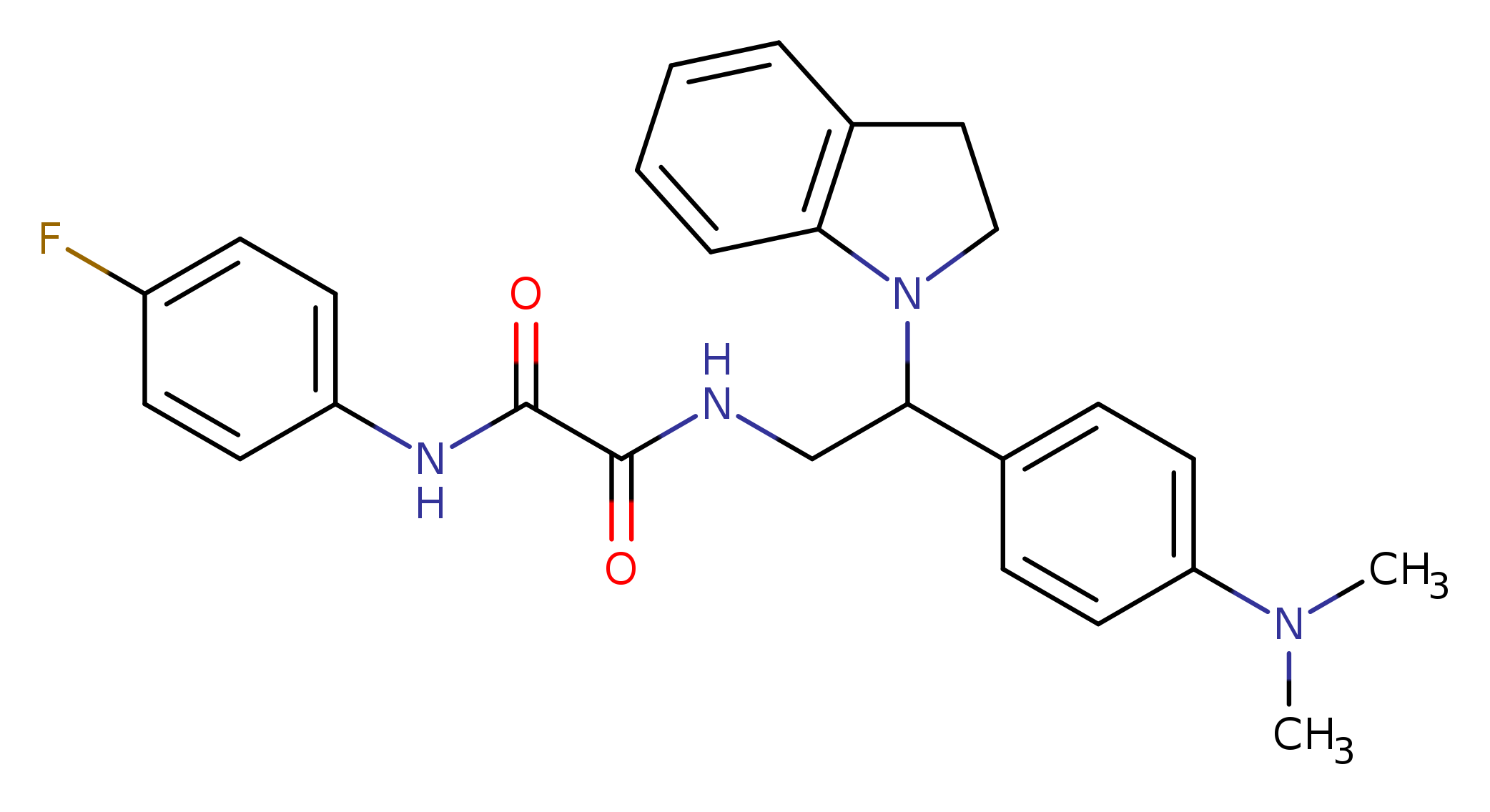 N-[2-(2,3-dihydro-1H-indol-1-yl)-2-[4-(dimethylamino)phenyl]ethyl]-N'-(4-fluorophenyl)ethanediamide