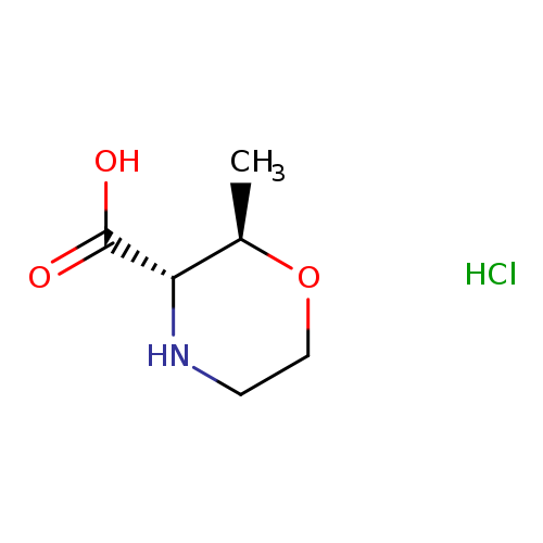 3-Morpholinecarboxylic acid, 2-methyl-, hydrochloride (1:1), (2R,3S)-rel-