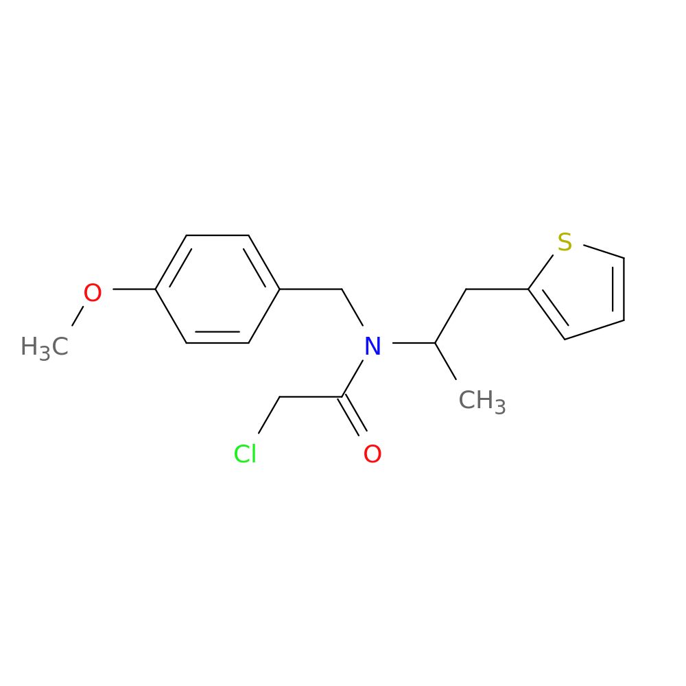 2-Chloro-n-(4-methoxybenzyl)-n-(1-methyl-2-thien-2-ylethyl)acetamide