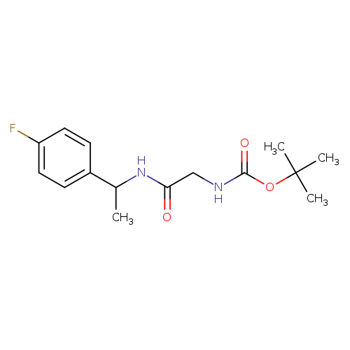 tert-butyl N-({[1-(4-fluorophenyl)ethyl]carbamoyl}methyl)carbamate