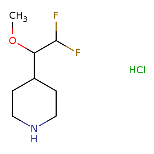 4-(2,2-difluoro-1-methoxyethyl)piperidinehydrochloride
