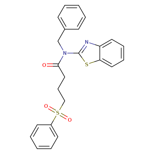 4-(benzenesulfonyl)-N-(1,3-benzothiazol-2-yl)-N-benzylbutanamide