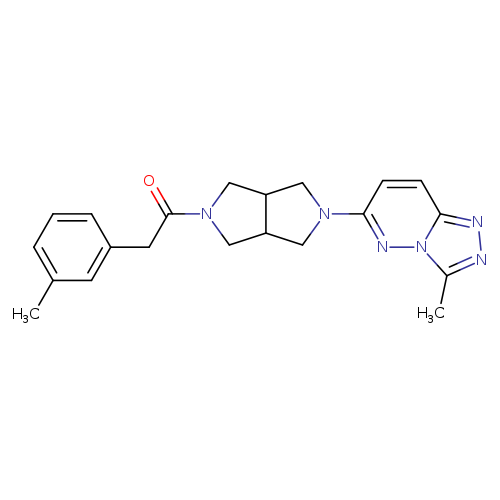 1-(5-{3-methyl-[1,2,4]triazolo[4,3-b]pyridazin-6-yl}-octahydropyrrolo[3,4-c]pyrrol-2-yl)-2-(3-methylphenyl)ethan-1-one