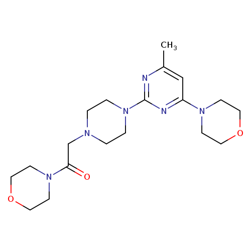 2-{4-[4-methyl-6-(morpholin-4-yl)pyrimidin-2-yl]piperazin-1-yl}-1-(morpholin-4-yl)ethan-1-one