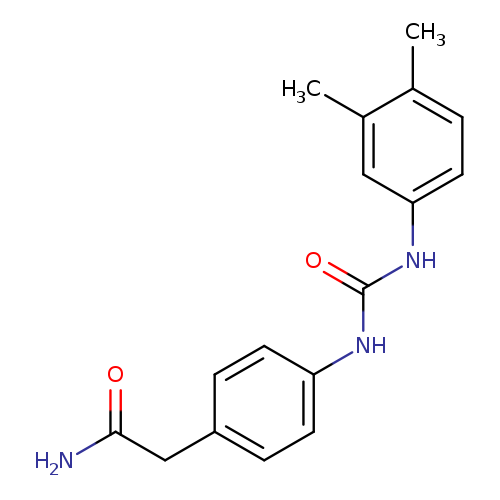 2-(4-{[(3,4-dimethylphenyl)carbamoyl]amino}phenyl)acetamide