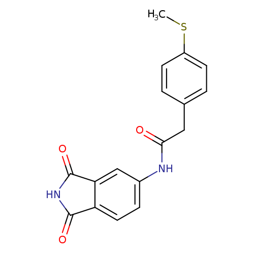 N-(1,3-dioxo-2,3-dihydro-1H-isoindol-5-yl)-2-[4-(methylsulfanyl)phenyl]acetamide