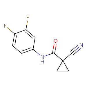 1-cyano-N-(3,4-difluorophenyl)cyclopropane-1-carboxamide
