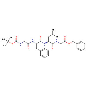 Glycine, N-[(1,1-dimethylethoxy)carbonyl]glycyl-L-phenylalanyl-L-leucyl-, phenylmethyl ester