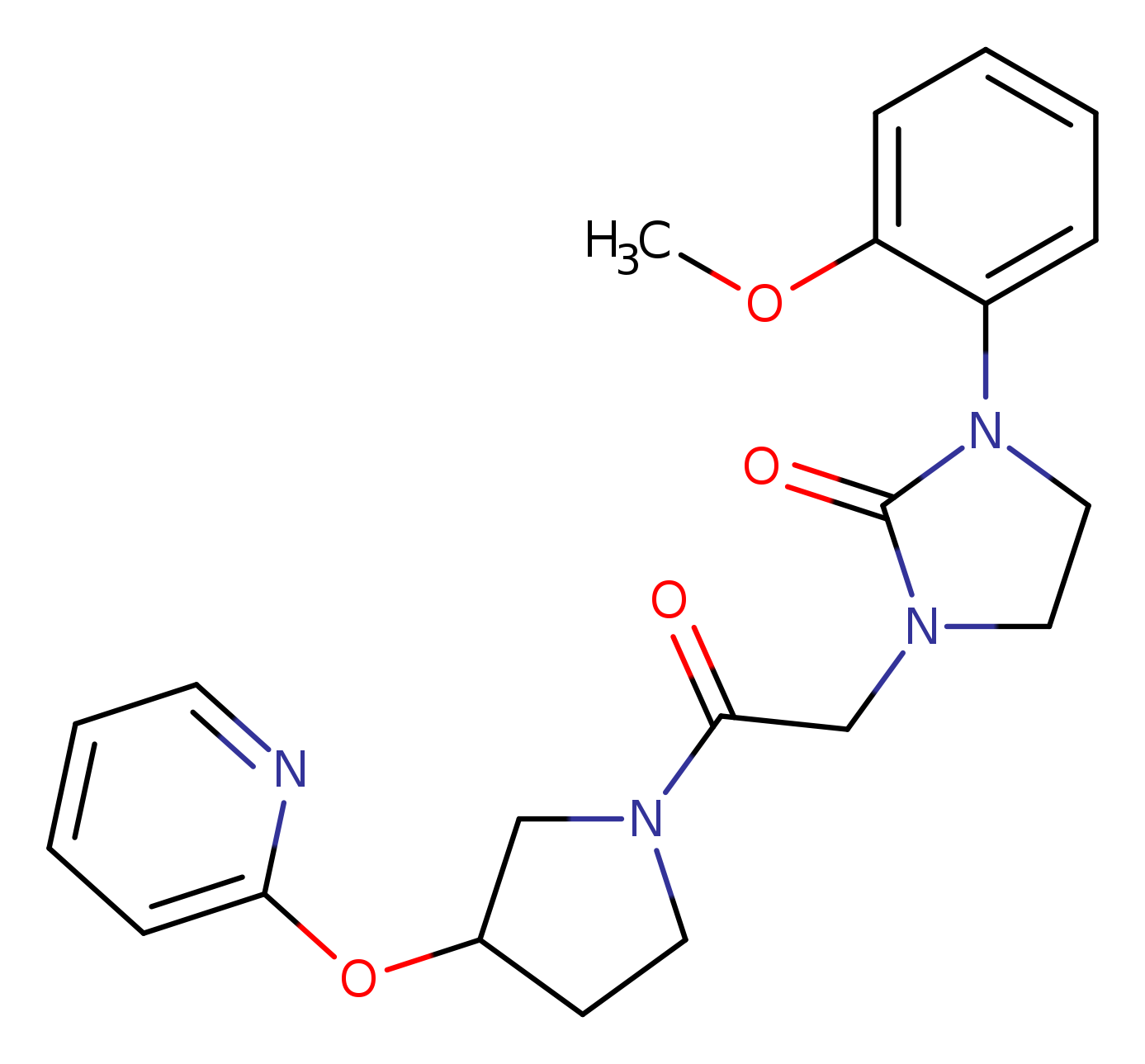 1-(2-methoxyphenyl)-3-{2-oxo-2-[3-(pyridin-2-yloxy)pyrrolidin-1-yl]ethyl}imidazolidin-2-one