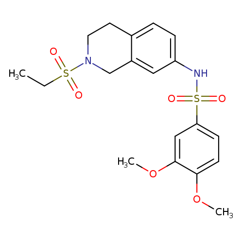 N-[2-(ethanesulfonyl)-1,2,3,4-tetrahydroisoquinolin-7-yl]-3,4-dimethoxybenzene-1-sulfonamide