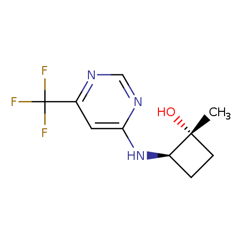 trans-1-methyl-2-{[6-(trifluoromethyl)pyrimidin-4-yl]amino}cyclobutan-1-ol