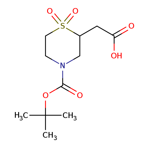 2-{4-[(tert-butoxy)carbonyl]-1,1-dioxo-1lambda6-thiomorpholin-2-yl}acetic acid