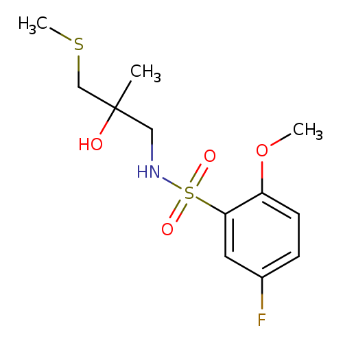5-fluoro-N-[2-hydroxy-2-methyl-3-(methylsulfanyl)propyl]-2-methoxybenzene-1-sulfonamide