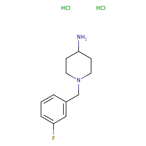 1-[(3-fluorophenyl)methyl]piperidin-4-amine dihydrochloride