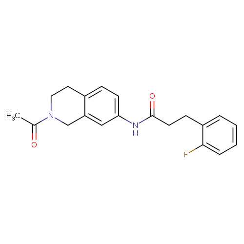 N-(2-acetyl-1,2,3,4-tetrahydroisoquinolin-7-yl)-3-(2-fluorophenyl)propanamide