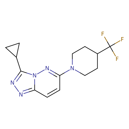 1-{3-cyclopropyl-[1,2,4]triazolo[4,3-b]pyridazin-6-yl}-4-(trifluoromethyl)piperidine
