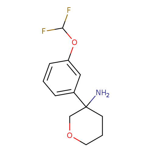 3-[3-(difluoromethoxy)phenyl]oxan-3-amine