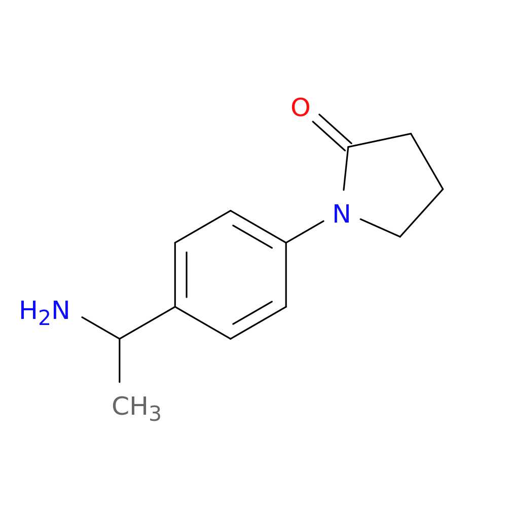 1-[4-(1-Aminoethyl)phenyl]pyrrolidin-2-one