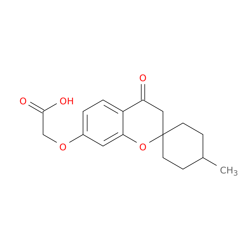 2-{4'-methyl-4-oxo-3,4-dihydrospiro[1-benzopyran-2,1'-cyclohexane]-7-yloxy}acetic acid