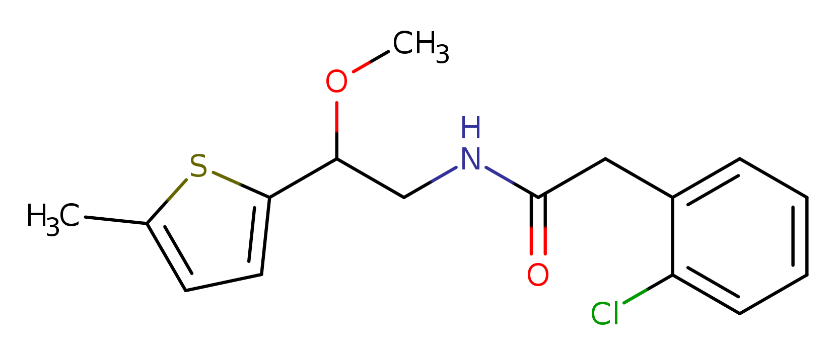 2-(2-chlorophenyl)-N-[2-methoxy-2-(5-methylthiophen-2-yl)ethyl]acetamide