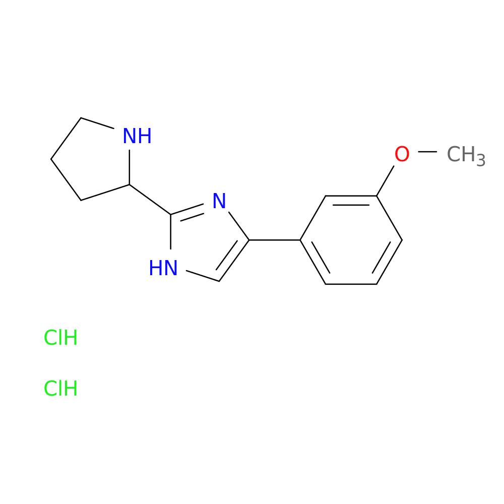 4-(3-methoxyphenyl)-2-(pyrrolidin-2-yl)-1H-imidazole dihydrochloride