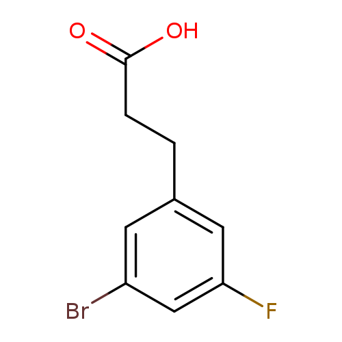 Benzenepropanoic acid, 3-bromo-5-fluoro-