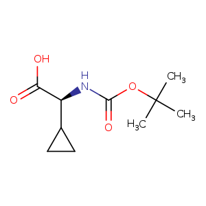 Cyclopropaneacetic acid, α-[[(1,1-dimethylethoxy)carbonyl]amino]-, (αS)-