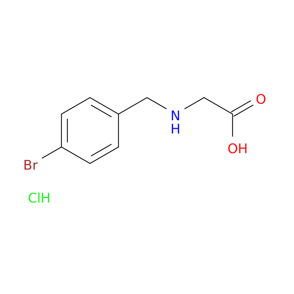 2-{[(4-bromophenyl)methyl]amino}acetic acid hydrochloride
