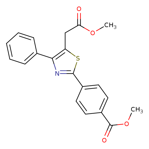 methyl 4-[5-(2-methoxy-2-oxoethyl)-4-phenyl-1,3-thiazol-2-yl]benzoate