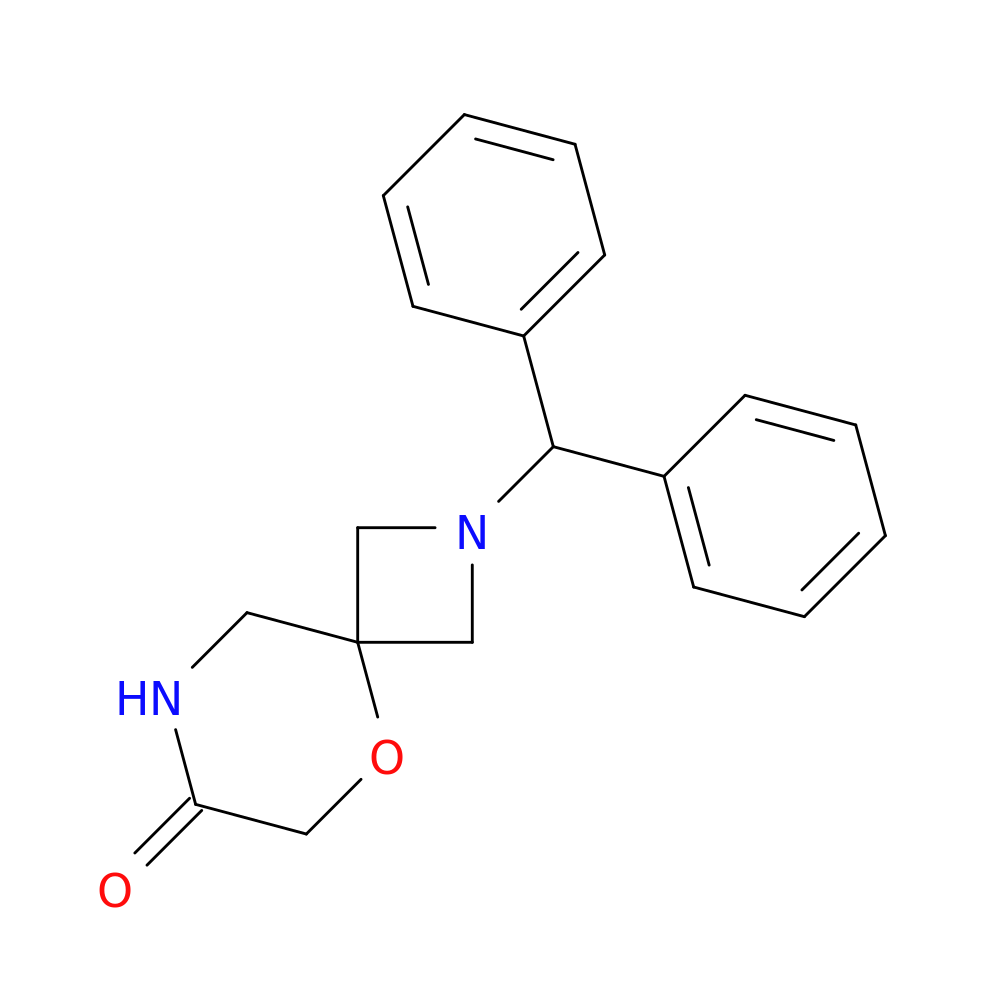 2-benzhydryl-5-oxa-2,8-diazaspiro[3.5]nonan-7-one