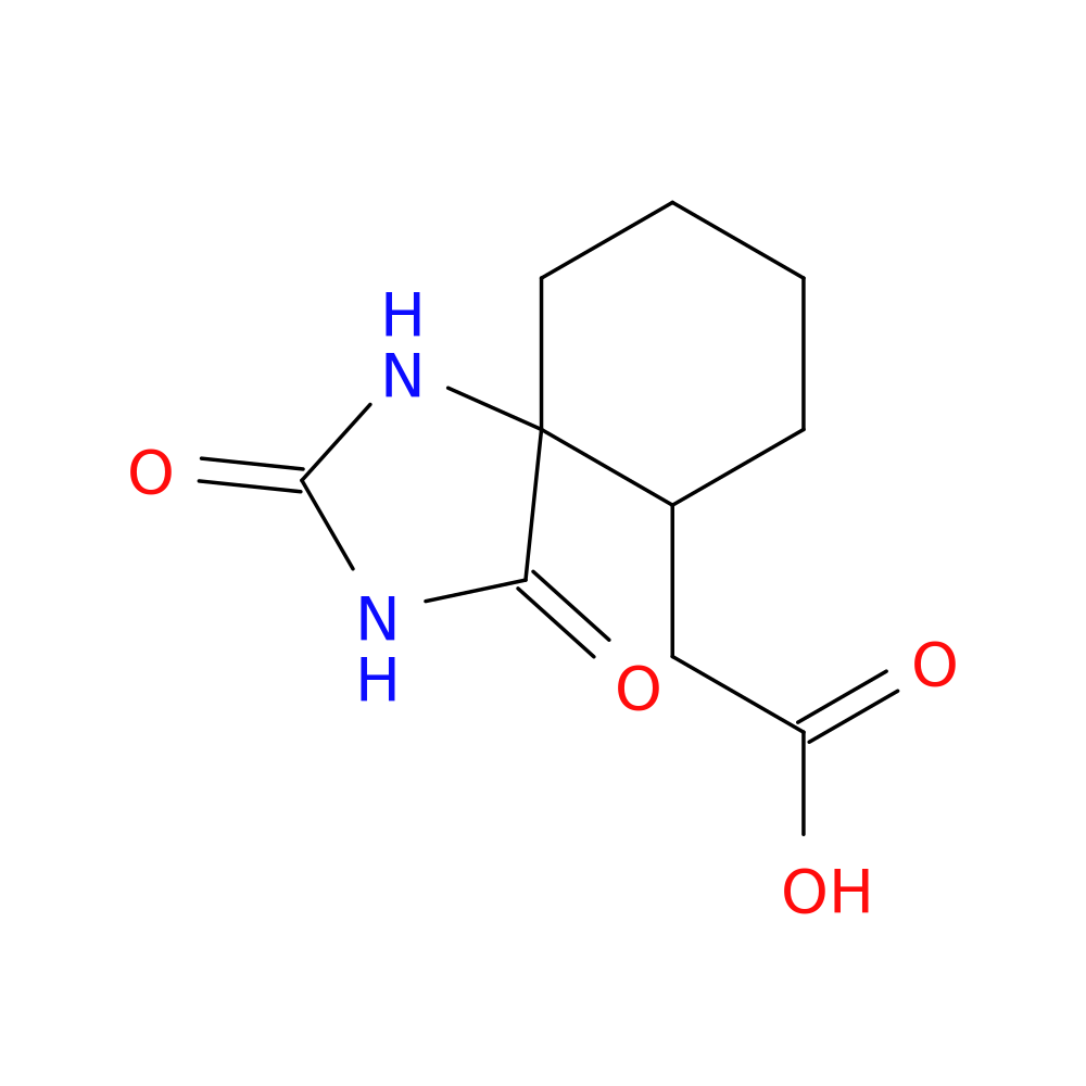 2-{2,4-dioxo-1,3-diazaspiro[4.5]decan-6-yl}acetic acid