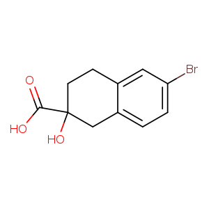 6-Bromo-2-hydroxy-1,2,3,4-tetrahydronaphthalene-2-carboxylic acid