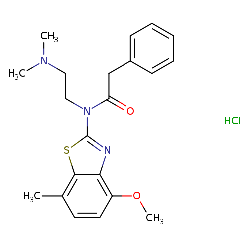 N-[2-(dimethylamino)ethyl]-N-(4-methoxy-7-methyl-1,3-benzothiazol-2-yl)-2-phenylacetamide hydrochloride