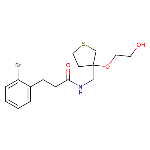 3-(2-bromophenyl)-N-{[3-(2-hydroxyethoxy)thiolan-3-yl]methyl}propanamide