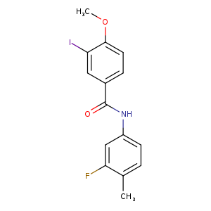 N-(3-fluoro-4-methylphenyl)-3-iodo-4-methoxybenzamide