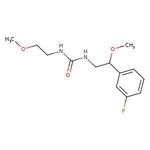 1-[2-(3-fluorophenyl)-2-methoxyethyl]-3-(2-methoxyethyl)urea