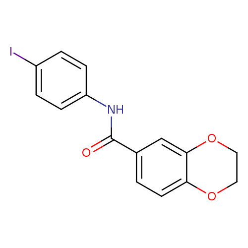 N-(4-iodophenyl)-2,3-dihydro-1,4-benzodioxine-6-carboxamide