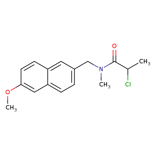 2-chloro-N-[(6-methoxynaphthalen-2-yl)methyl]-N-methylpropanamide