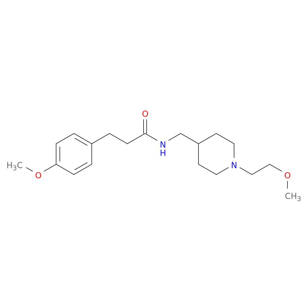 N-{[1-(2-methoxyethyl)piperidin-4-yl]methyl}-3-(4-methoxyphenyl)propanamide