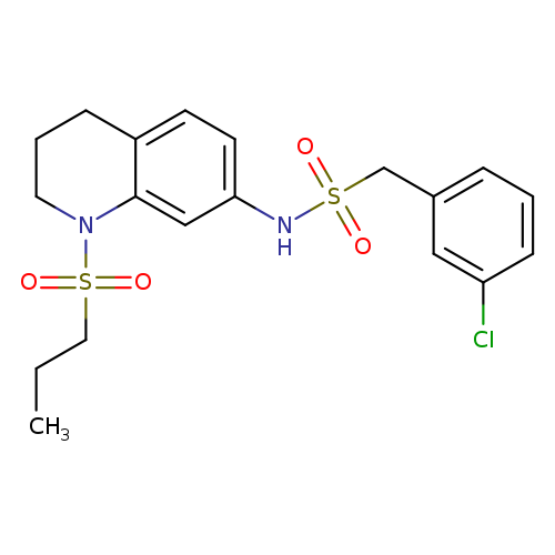 1-(3-chlorophenyl)-N-[1-(propane-1-sulfonyl)-1,2,3,4-tetrahydroquinolin-7-yl]methanesulfonamide