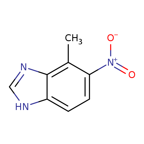 1H-Benzimidazole,4-methyl-5-nitro-(9CI)