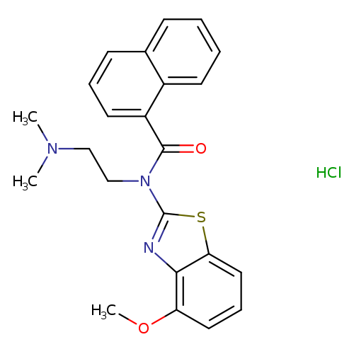 N-[2-(dimethylamino)ethyl]-N-(4-methoxy-1,3-benzothiazol-2-yl)naphthalene-1-carboxamide hydrochloride